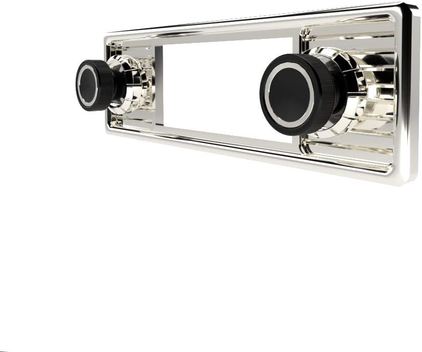 RETROSOUND Motor-6" DAB+ Komplett-Set Chrome RSD-Chrome-6 mit Zubehör Autoradio für Oldtimer und US-