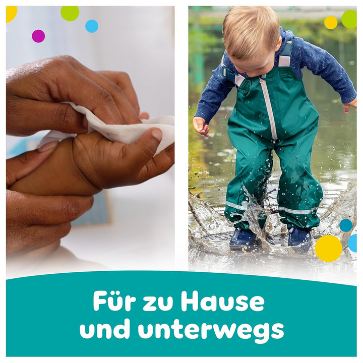 Pampers Fresh Clean Feuchttücher 12 Packungen mit 52 Stück, 624 Feuchttücher, milder Duft, auch für
