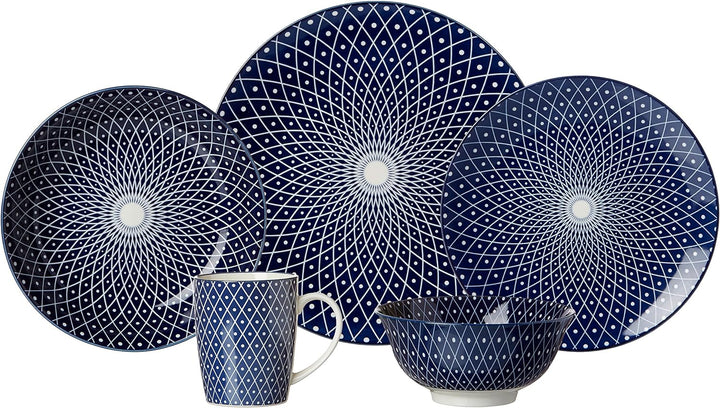Ritzenhoff &amp; Breker Speiseteller-Set Royal Reiko, 4-teilig, 26,5 cm Durchmesser, Porzellangeschirr,