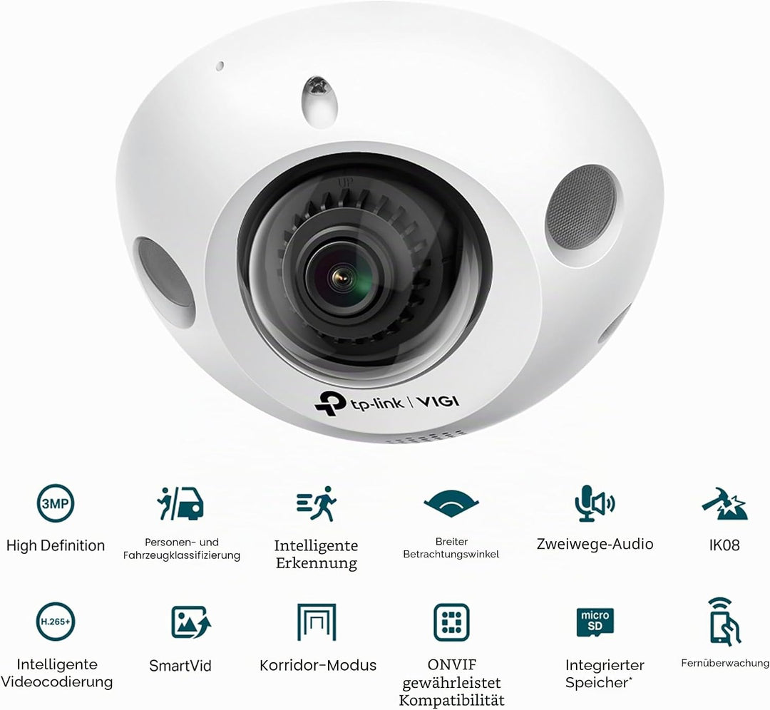TP-LINK IP-Kamera IPKamera VIGI C230I Mini 2 8mm TCP/IP