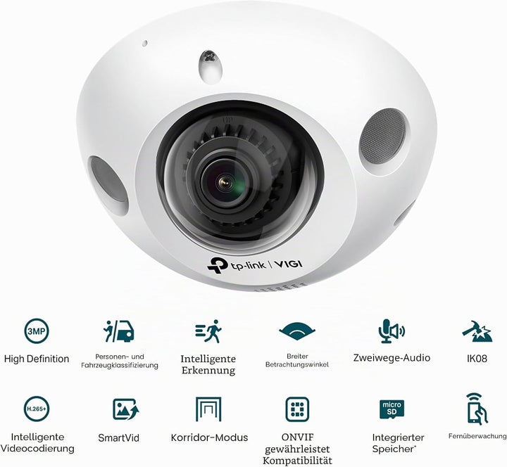 TP-LINK IP-Kamera IPKamera VIGI C230I Mini 2 8mm TCP/IP