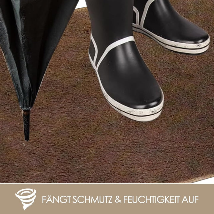 Schmutzfangmatte 80x120 cm – Extra grosse rutschfeste TPE Fussmatte, Waschbar & Robust – Für Eingang