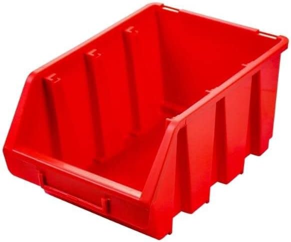 PROREGAL SuperSparSet 20x Sichtlagerbox 3 | HxBxT 12,6x17x24cm | Rot | Sichtlagerbehälter Sichtlager
