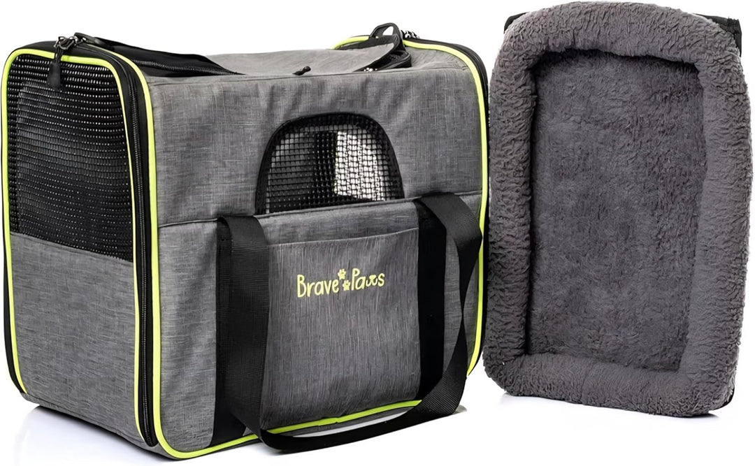 Brave Paws Tragetasche Haustier - Transporttasche Hund & Katze - Ideal für Katzen Transport & Hunde