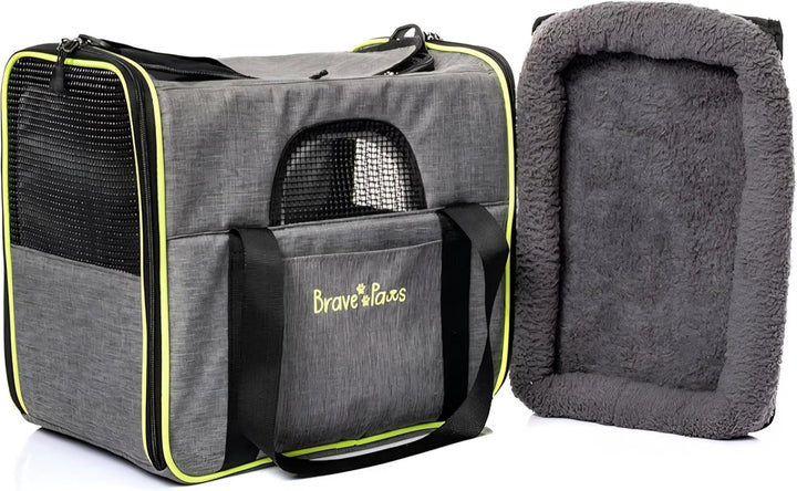 Brave Paws Tragetasche Haustier - Transporttasche Hund & Katze - Ideal für Katzen Transport & Hunde