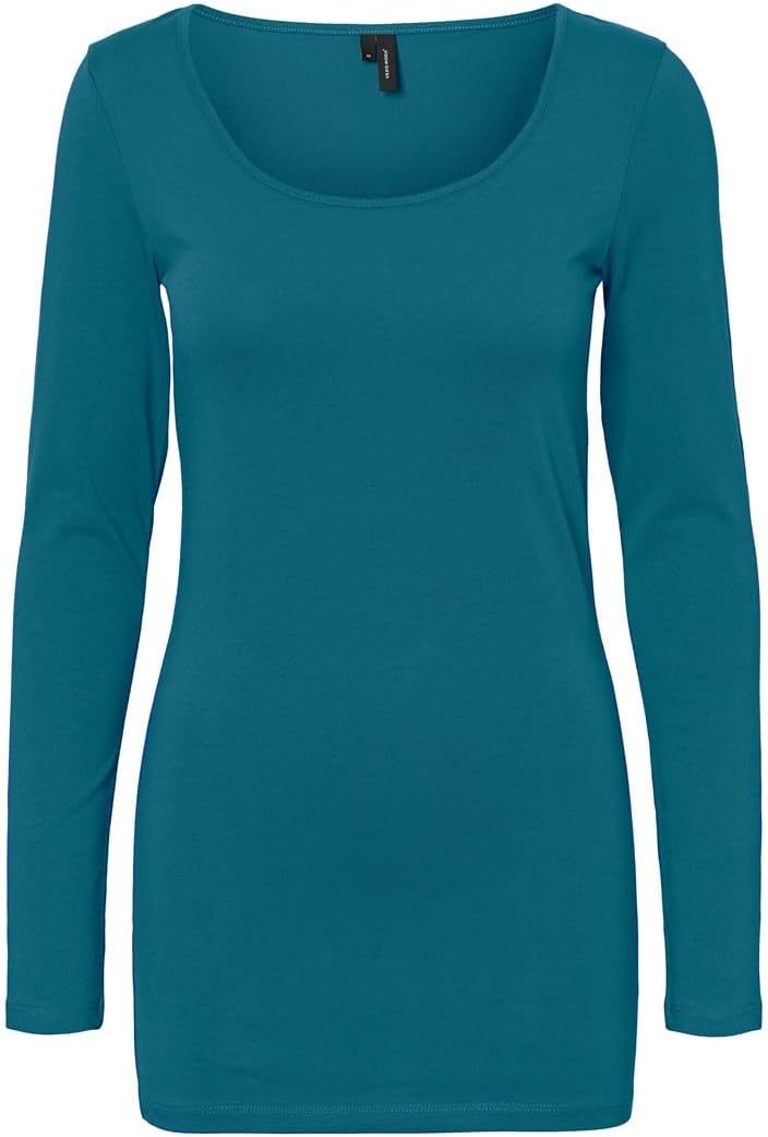 Vero Moda Female Top VMMAXI 2-Pack T-Shirt XS 2er Pack (1x Festival Fuchsia/1x Ocean Depths), XS 2er
