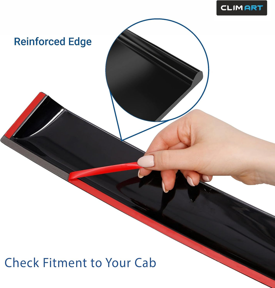 CLIM ART Windabweiser für/kompatible mit Toyota RAV4 2019-2025 (V) - Stick-on Regenabweiser - Autofe