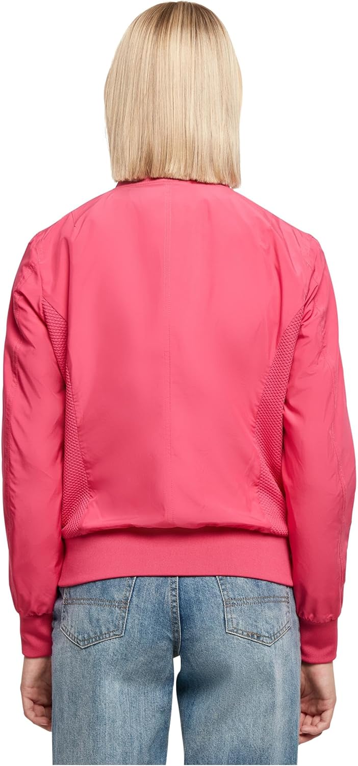 Urban Classics Damen Bomberjacke Ladies Light Bomber Jacket, leichte Fliegerjacke für Frauen in viel