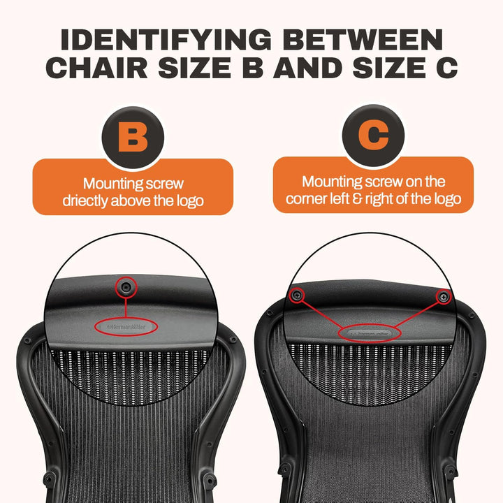 FOAMON Ersatzsitz für Herman Miller Classic Aeron Grösse B Medium (schwarzes Netz)