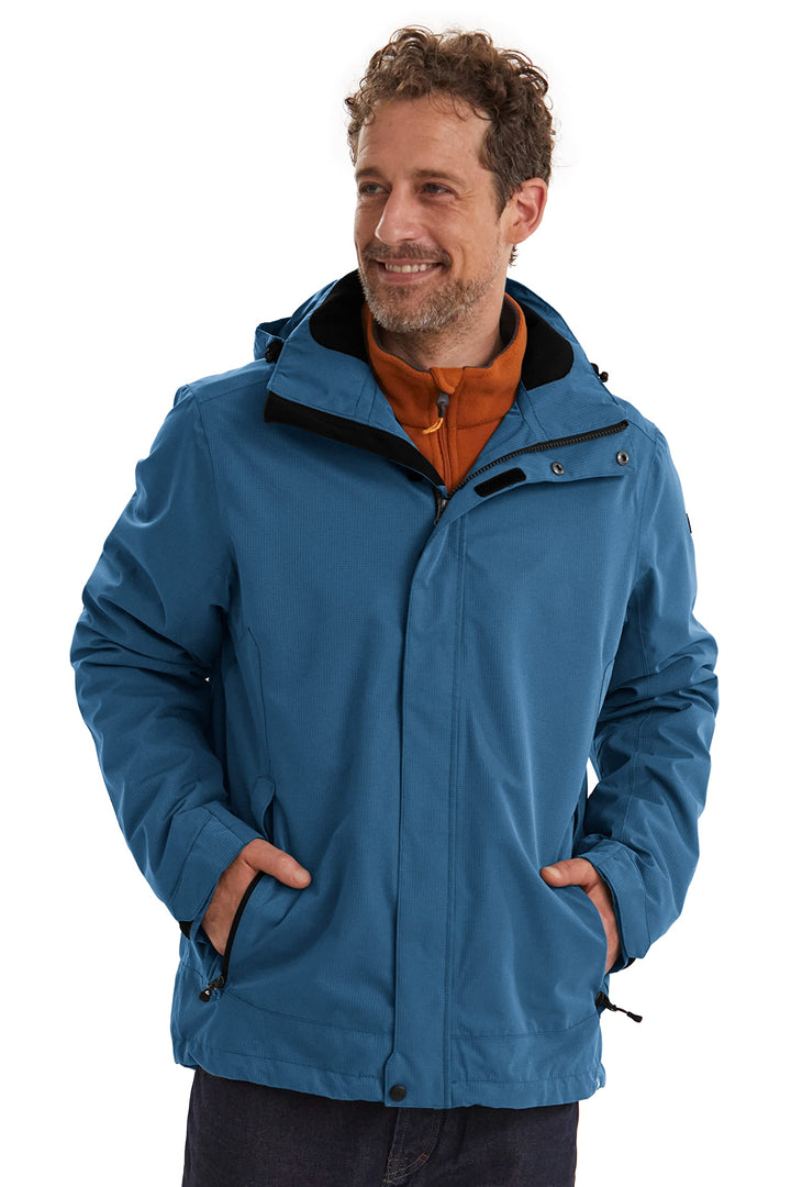 Killtec Herren Xenios Funktionsjacke Mit Abzippbarer Kapuze XXL jeansblau, XXL jeansblau
