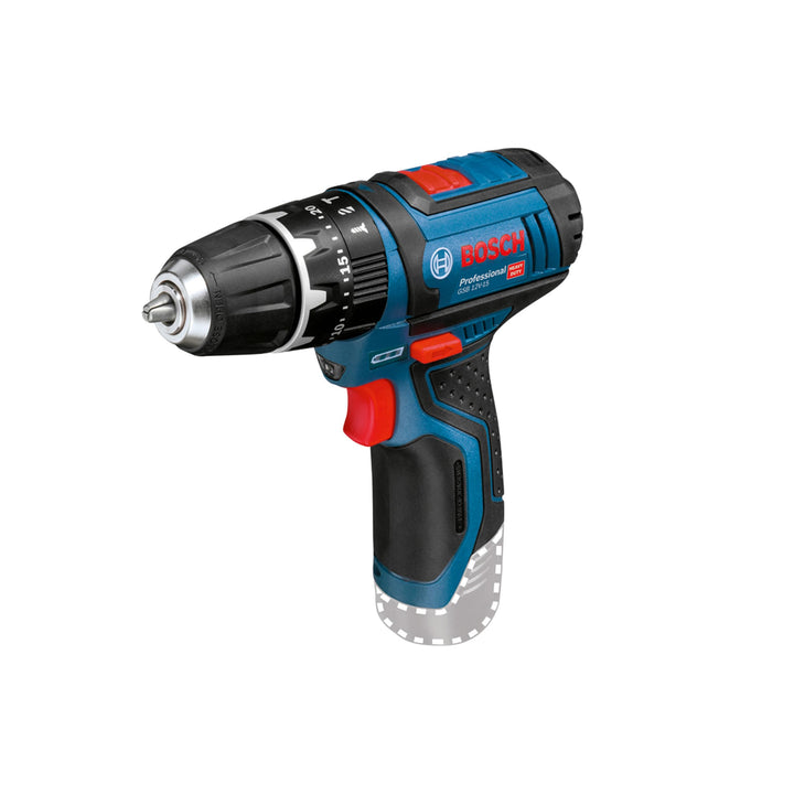 Bosch Professional 12V System Akku Schlagbohrschrauber GSB 12V-15 (ohne Akkus und Ladegerät, im Kart