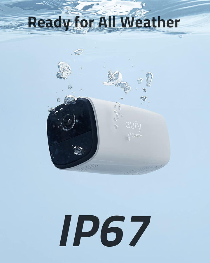 eufy Security SoloCam E40, Sicherheitskamera für Draussen, WLAN, kabellos, Personenerkennung KI, Bei