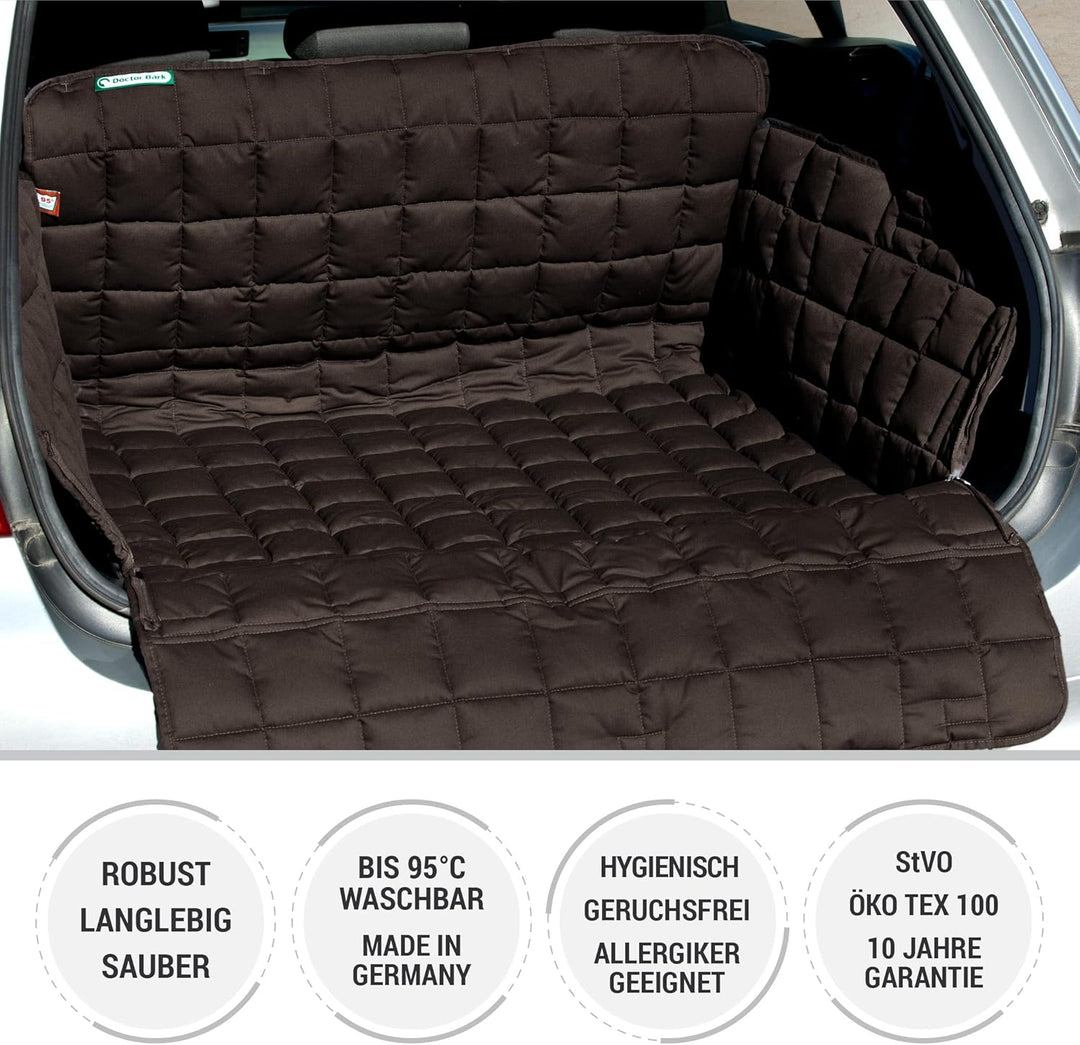 Doctor Bark Kofferraumschutz-Decke für Hunde - reissfest & dick gepolstert Seitenschutz, schützt Kof