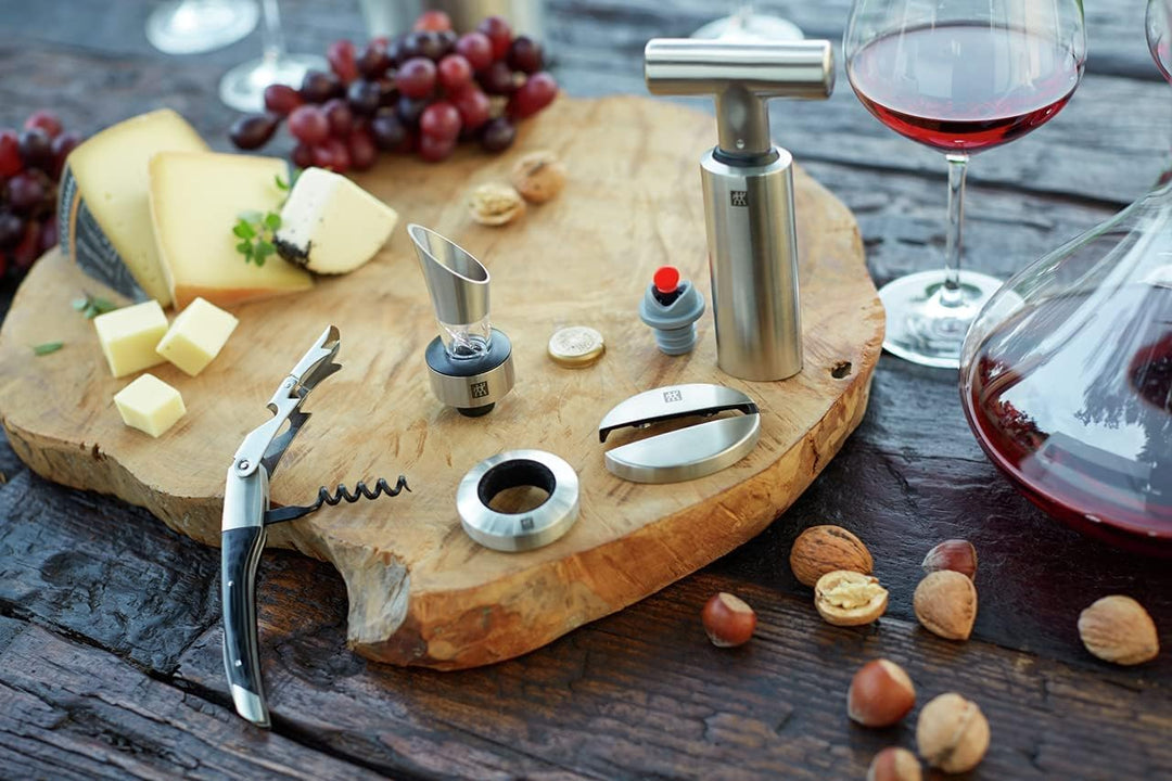 ZWILLING Henckels Sommelier Accessories Klassischer Kellner-Korkenzieher mit Micarta-Griff, Edelstah