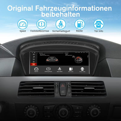 AWESAFE Android 11 Autoradio 8,8 Zoll IPS Touchscreen Qualcomm Octa Core 4GB+64GB mit Android Auto C