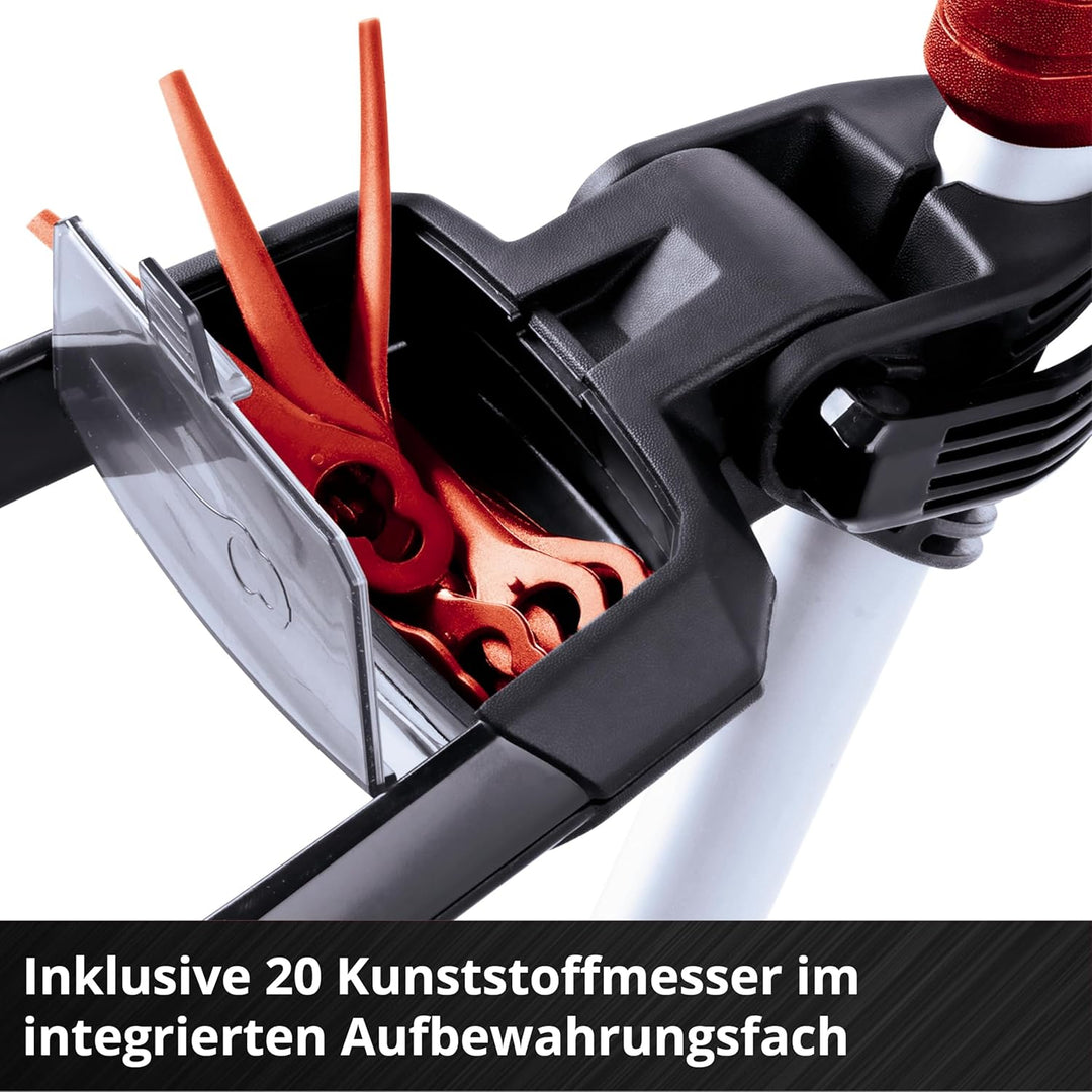 Einhell Akku-Rasentrimmer GE-CT 18 Li (1x 2,5 Ah) Power X-Change (18 V, Motorkopf drehbar und neigba