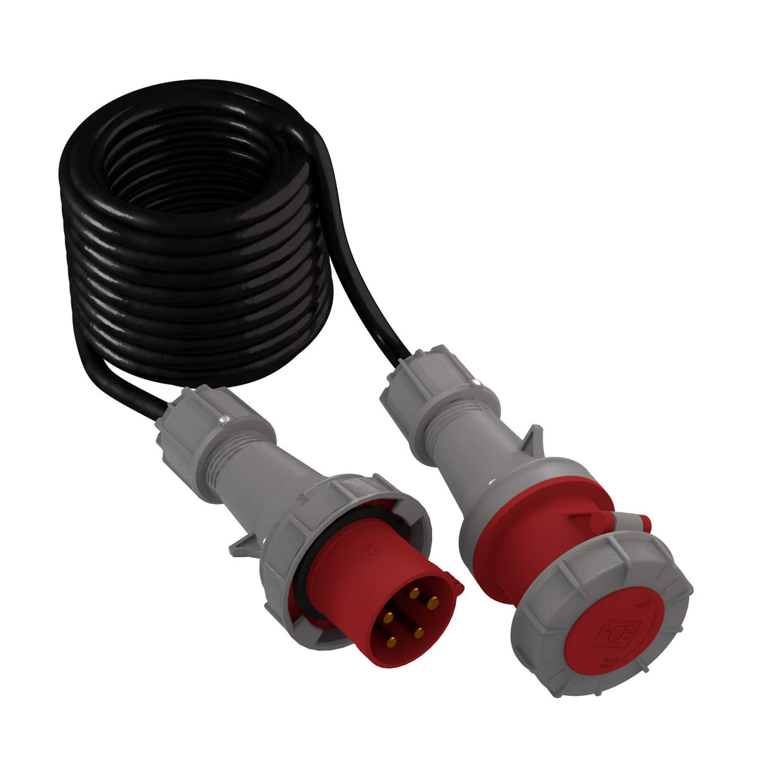 CEE Verlängerungskabel Kabel 400V 63A IP67 wasserdicht Starkstromkabel 5x10mm2 Doktorvolt® 5m, 5m