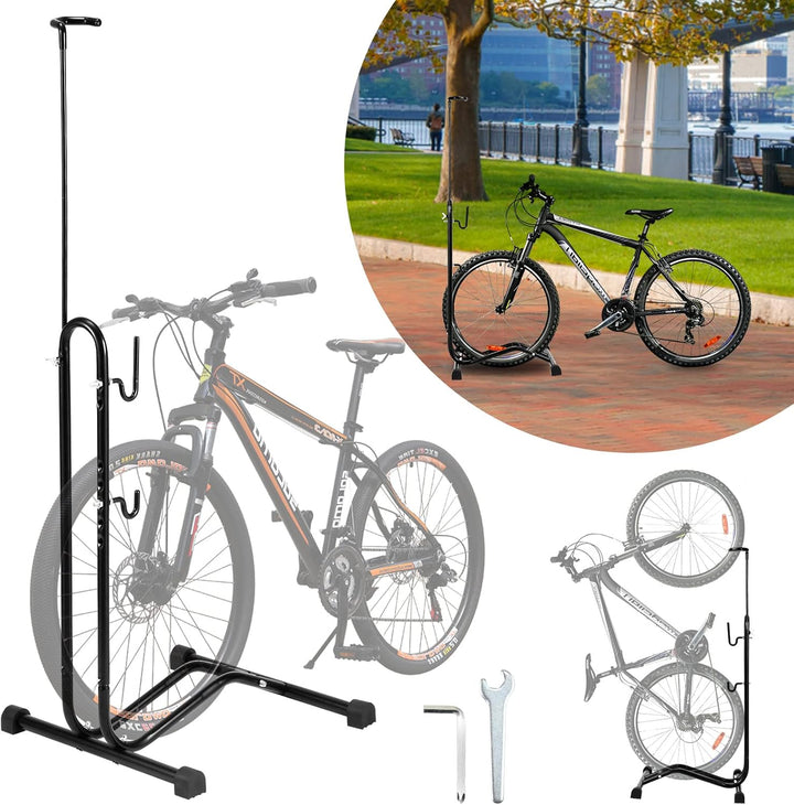 2x Ikodm 3 in 1 Fahrradständer bis 6.5cm Abstellständer bis 27.5" Fahrradgrösse, Fahrräder Wartungss