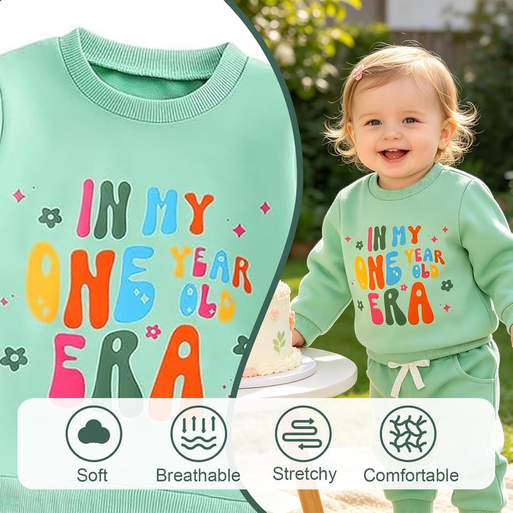 Baby Mädchen 1. Geburtstag Kleidung Babykleidung Outfit Set 1 Jahr Mädchen Geschenke zum 1 Geburtsta