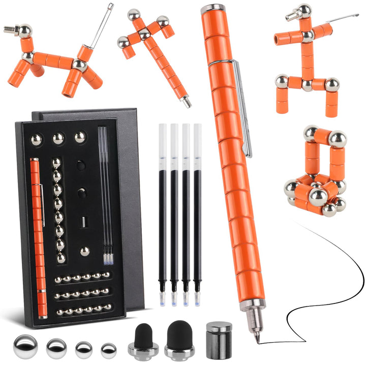 Rayong Magnetischer Kugelschreiber,Fidget Pen Magnet Stift,Coole Gadgets Stressabbau Druckkugelschre