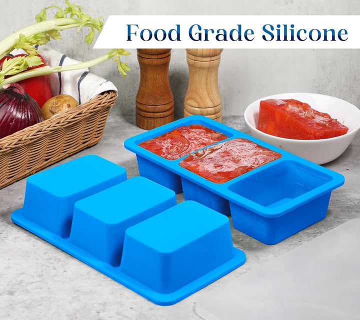 Kamehame Suppen Einfrieren Behälter Silikon 250ml 2 Stück Silikon Gefrierform mit Deckel Super Cube
