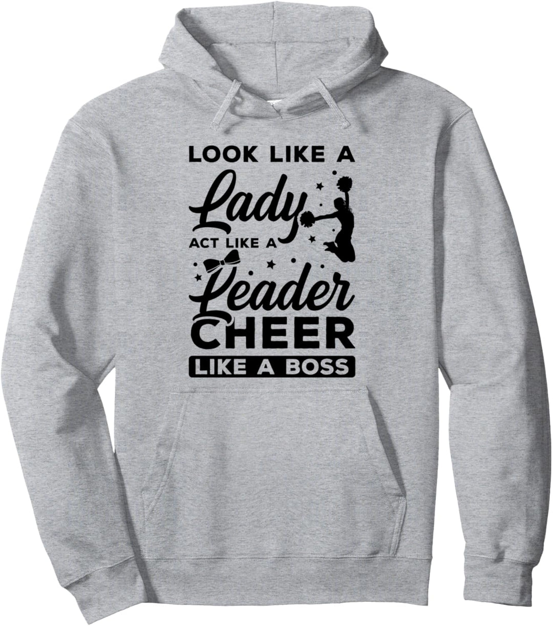 Sieh aus wie eine Dame Benimm dich wie eine Führungskraft jubeln wie eine Boss-Turnerin Pullover Hoo