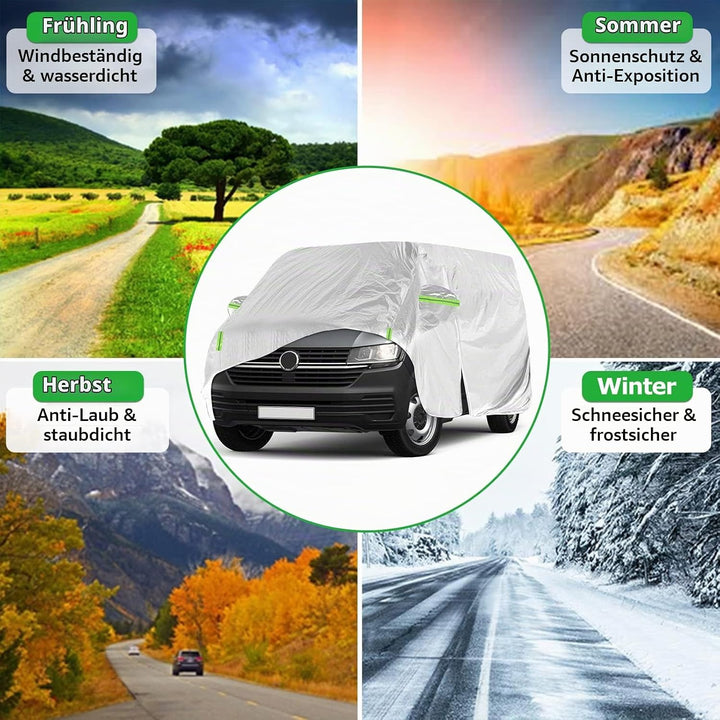 CICMOD Autoabdeckung Vollgarage Ersatz für V-W T5 T6 Transporter Wohnmobil Autoplane Outdoor wasserd