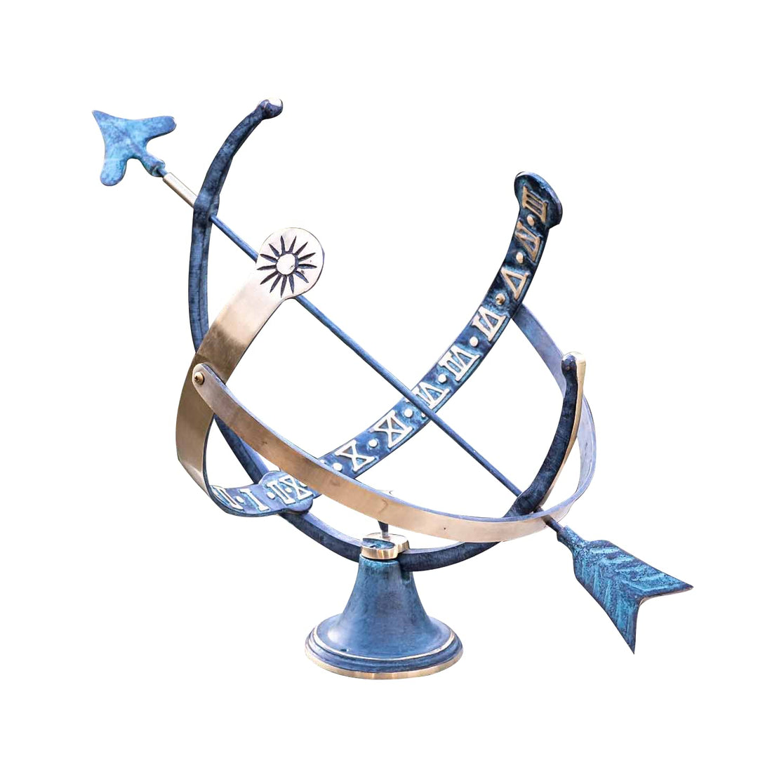 IDYL Outdoor Zeitmesser aus Bronze Sonnenuhr - hochwertig und auffällig | 0029 | Masse: 35 x 45 x 30