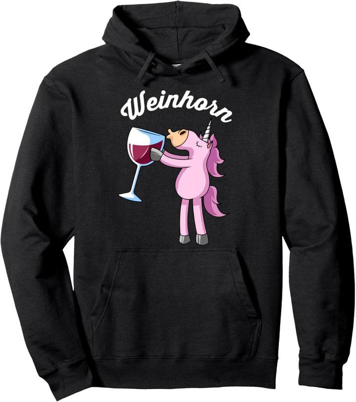 Wein Reben Tasting Weinlese Winzer - Weinhorn Pullover Hoodie