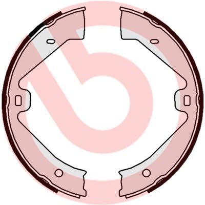 Brembo S65505 Bremsbacken für Handbremsen, Anzahl 4