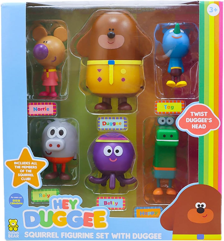 Hey Duggee 1870R Squirrel Figurine Set with Duggee, Multicolor