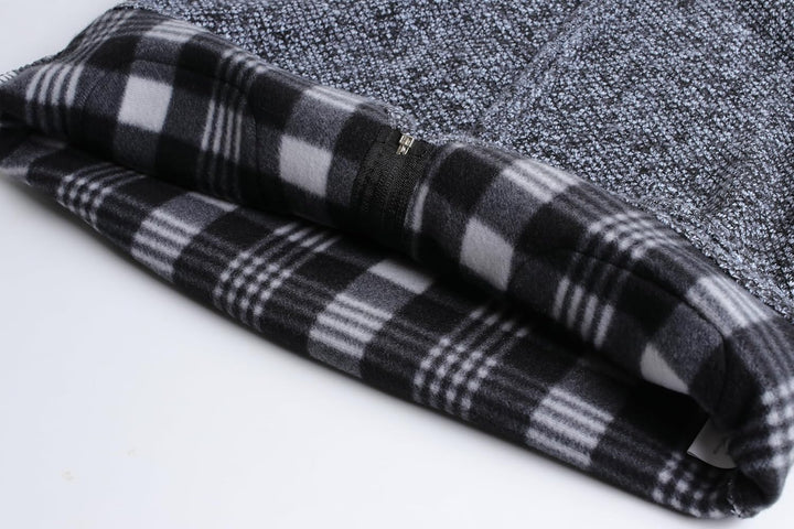 Herothorn Herren Strickweste Strickjacke ohne Ärmel V-Ausschnitt Ärmellose Fleecefutter Jacke Reissv