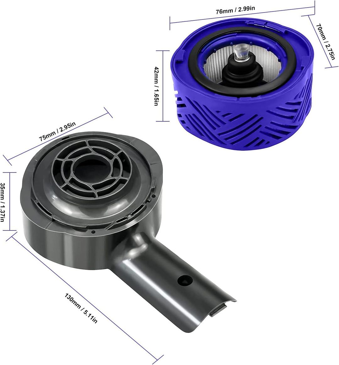 Motor Heckabdeckung und Heckfilter Kit für Dyson V6 DC58 DC59 DC61 DC62 DC74 Staubsauger Zubehör, Fü