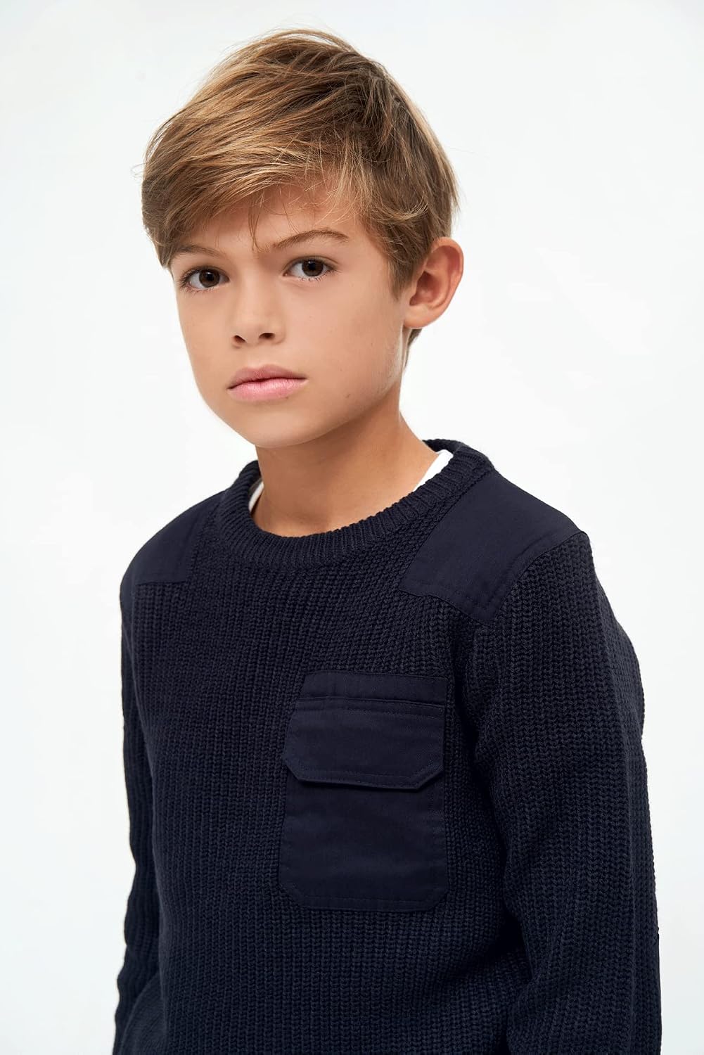 Brandit Kids BW Pullover, Grössen 122 bis 176 122-128 Navy, 122-128 Navy