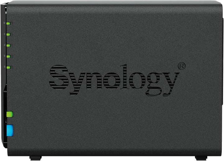Synology DS224+ 2-Bay Diskstation NAS (Intel Celeron J4125 4-Core 2.0 GHz 2GB DDR4 RAM 2xRJ-45 1GbE