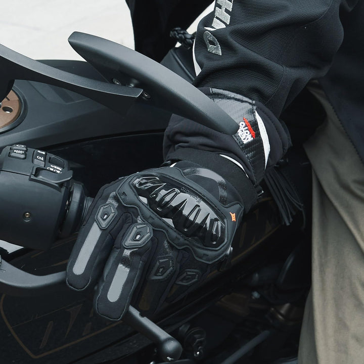 KEMIMOTO Winter Motorradhandschuhe, geprüfte Motorradhandschuhe,Motorrad Handschuhe Winter, Touchscr