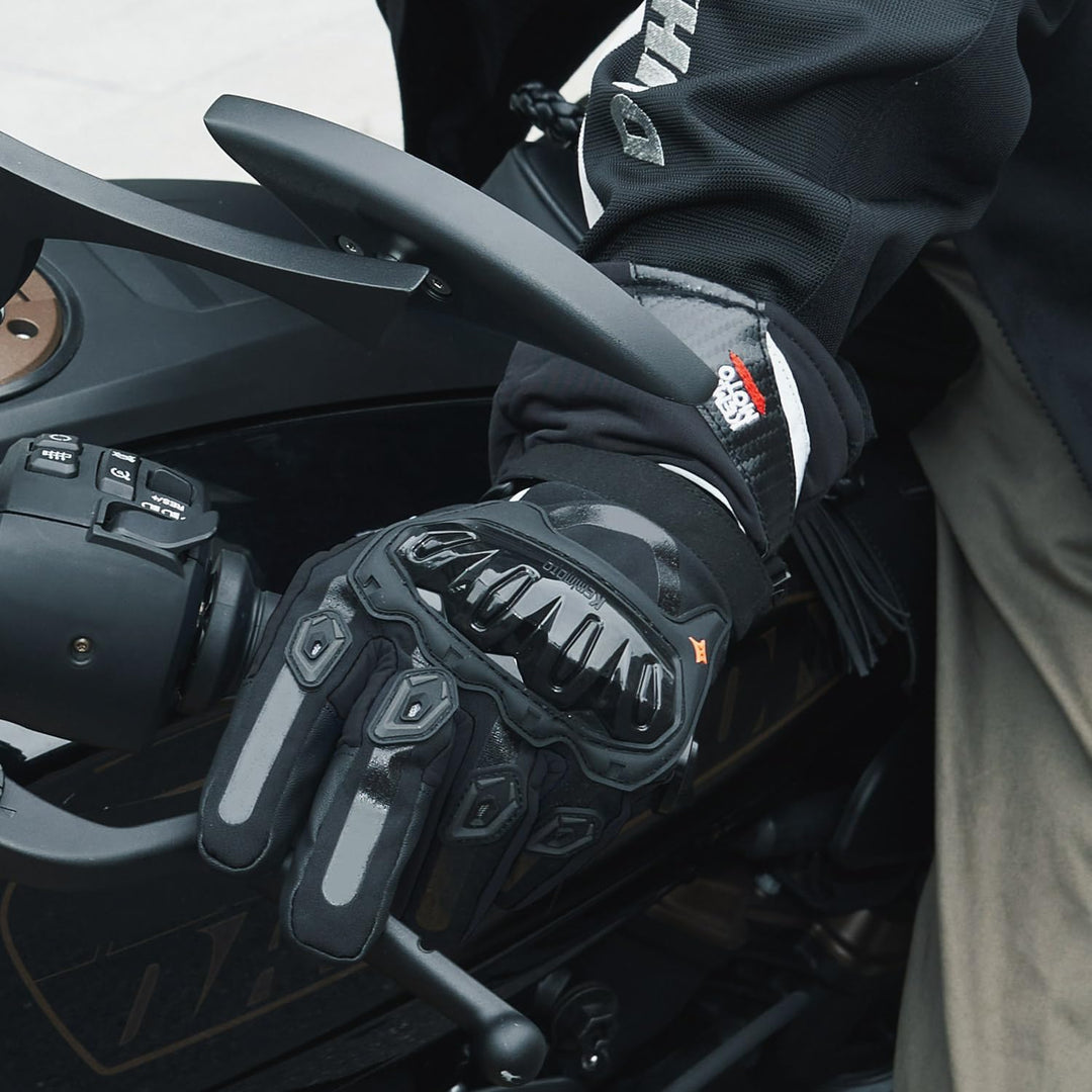 KEMIMOTO Winter Motorradhandschuhe, geprüfte Motorradhandschuhe,Motorrad Handschuhe Winter, Touchscr