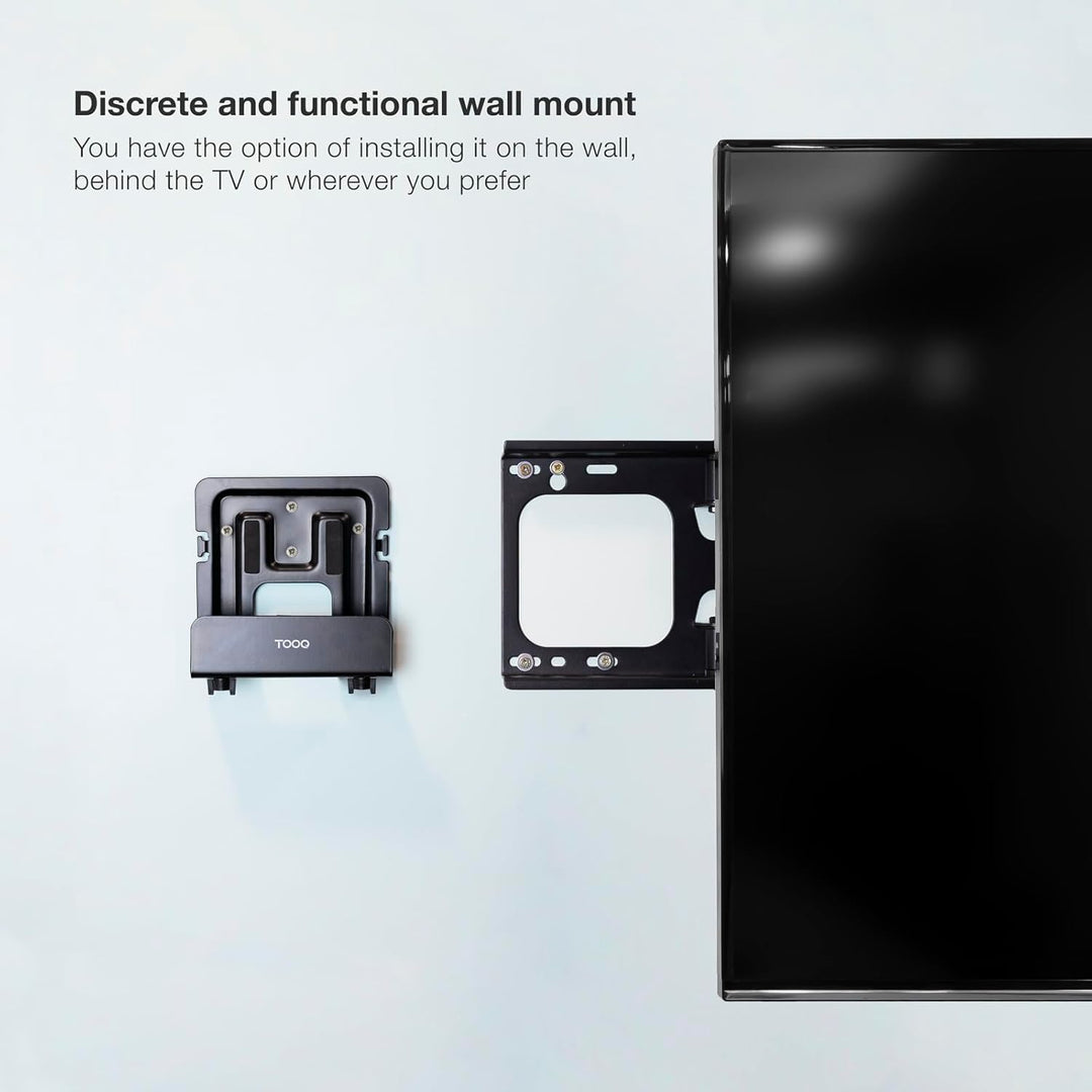 TOOQ TQMPM4776 - Universal-Wandhalterung für Media Player, Router, MiniPC, Farbe Schwarz