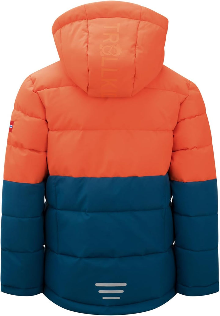 Trollkids Winterjacke Gryllefjord 92 Tieforange/Madeira blau/Tieforange, 92 Tieforange/Madeira blau/