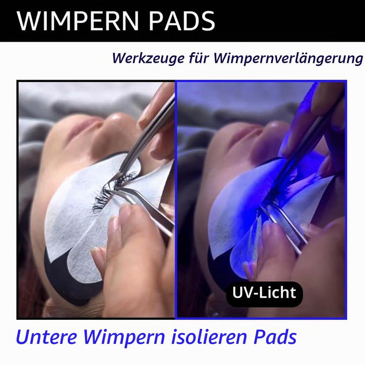 Lunamoon 100Paar Augenpads für Wimpernverlängerung Wimpern Pads UV-Schutz Wimpernverlängerung Pad Wi