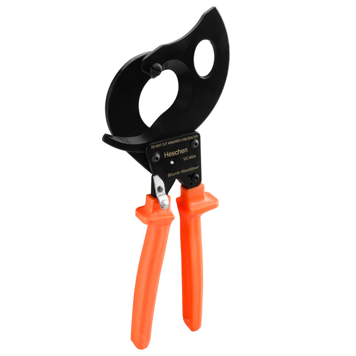 Heschen Ratschen-Kabelschneider VC-60A für 60 mm/500 mm² Abisolierzange, Hand-Crimpzange