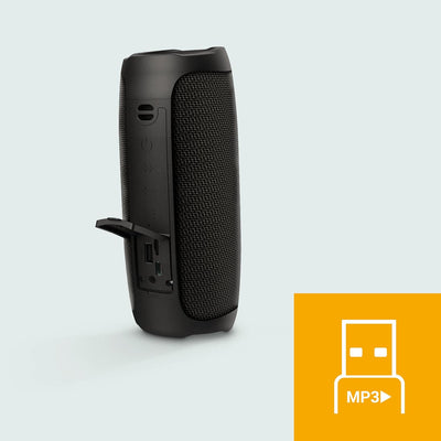Energy Sistem Urban Box 3 Mist Tragbarer Lautsprecher mit Bluetooth, USB/microSD, TWS, Audio-In Schw