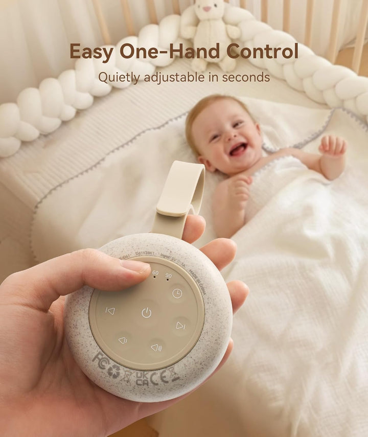 Dreamegg Tragbare White Noise Machine Babys aus Nachhaltigen Materialien, Gerät für Weisses Rauschen