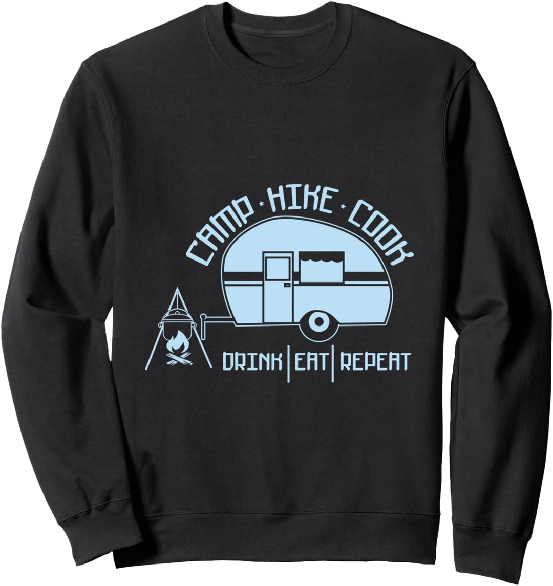 Camp Hike Cook Weekend Camping Outdoor Sweatshirt