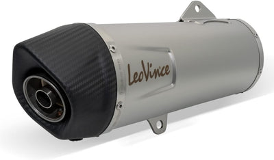 Auspuffanlage LeoVince Komplettanlage SBK LV ONE EVO, Edelstahl, Carbon Kappe, mit Katalysator, mit