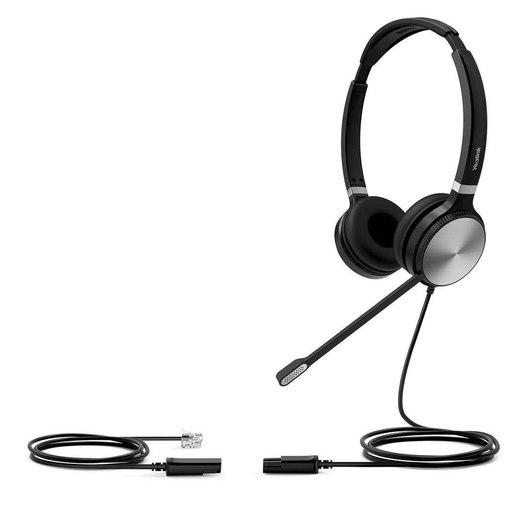 Yealink YHS36 Dual Kabelgebundenes Headset mit QD-auf-RJ-Port, YHS36 Dual