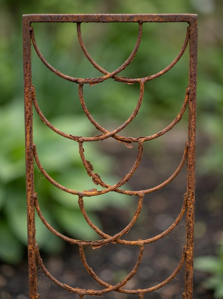 Kapaga - Rankgitter Rost 200 cm - Rankhilfe Garten - Staudenhalter - Blumenhalter - Rankengewächs Pf