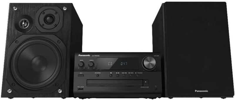 Panasonic SC-PMX90 Mikrosystem mit Bambuslautsprechern, 120 W, Hi-Fi, Heimklang, 14 cm Woofer, 1,9 c