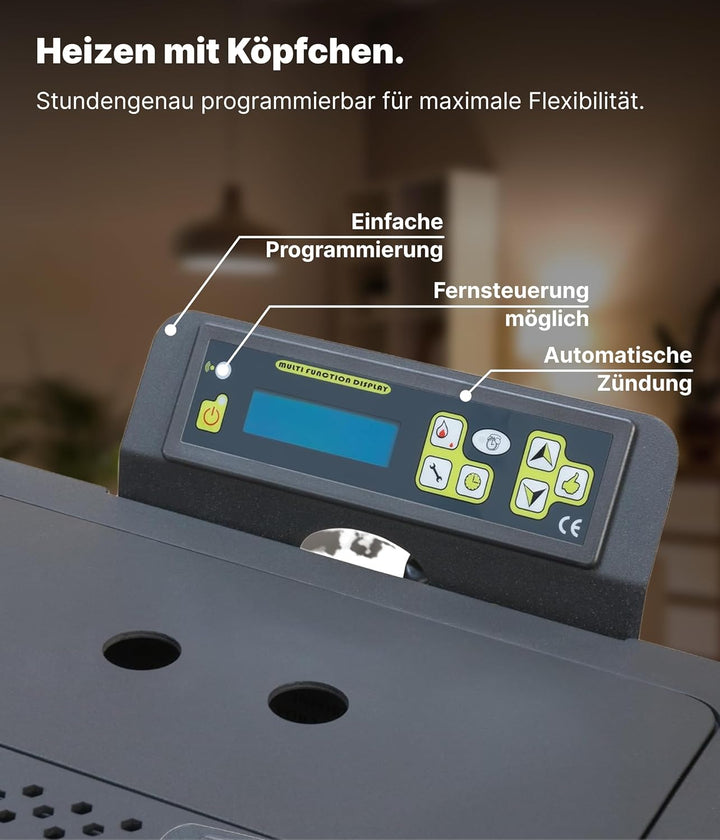 NEMAXX® Display Controller V02.02 für Pelletofen P6 – Original Steuerungseinheit & Ersatzmodul zur B