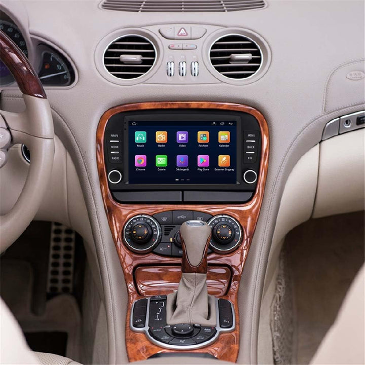 Android Autoradio 7 Zoll Bildschirm + Einparkhilfe Nachtsicht HD Rückfahrkamera Ersatz für Mercedes-
